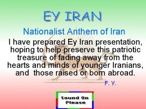 Iranian anthem lyrics