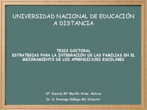 UNIVERSIDAD NACIONAL DE EDUCACIN A DISTANCIA TESIS DOCTORAL