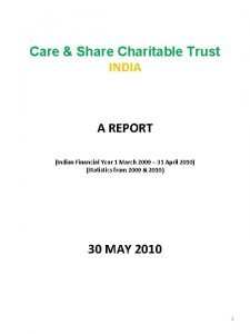 Care and share charitable trust Care and share charitable trust
