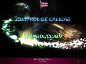 Control de calidad off line
