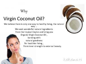 Coconut oil chemical formula