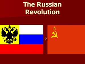 The Russian Revolution PreRevolutionary Russia Only true autocracy