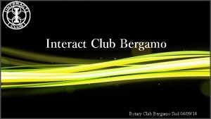 Rotary club bergamo sud