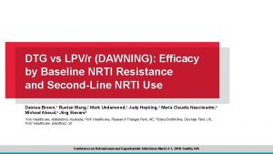 DTG vs LPVr DAWNING Efficacy by Baseline NRTI