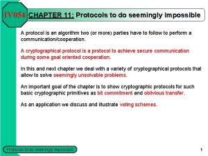 IV 054 CHAPTER 11 Protocols to do seemingly