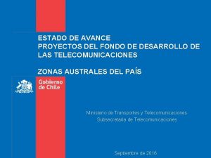 ESTADO DE AVANCE PROYECTOS DEL FONDO DE DESARROLLO