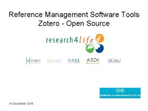 Open source reference management software