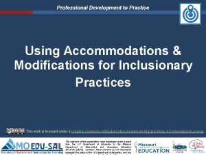 Types of accommodations