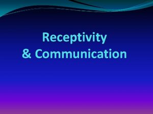 Friendship of receptivity