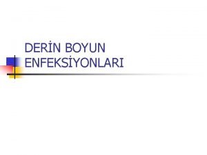 Derin boyun fasyaları