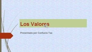 Valores del amor