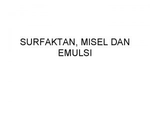 Surfaktan