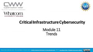 Critical infrastructure cybersecurity trends