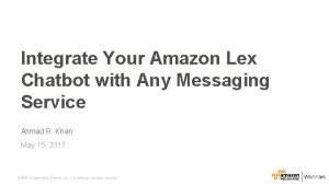 Amazon chatbot