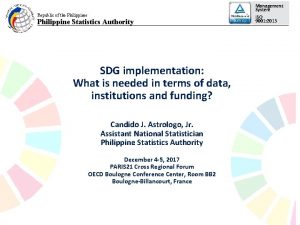 Republic of the Philippines Philippine Statistics Authority SDG