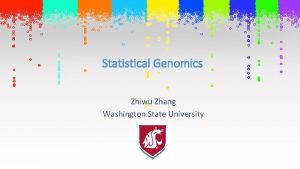 Statistical Genomics Zhiwu Zhang Washington State University Outline