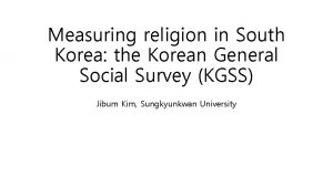 Religion in south korea