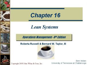 Lean systems operations management