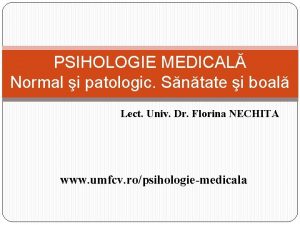 Patologic in psihologie