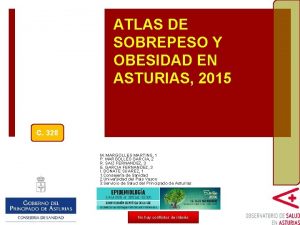 ATLAS DE SOBREPESO Y OBESIDAD EN ASTURIAS 2015