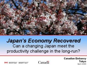 Japans Economy Recovered Can a changing Japan meet