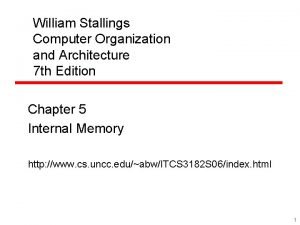 William Stallings Computer Organization and Architecture 7 th