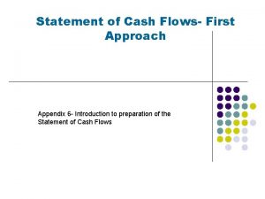 Cash flow adjustments
