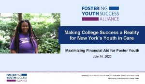 Foster youth college success initiative