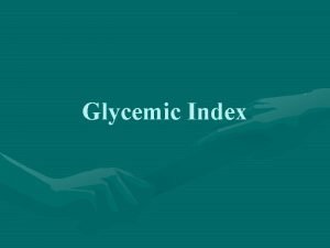 Glycemic Index Not All Carbs are Created Equal