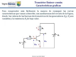 Transistor Emisorcomn Caractersticas graficas Para comprender ms fcilmente