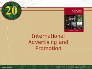 International advertising and promotion