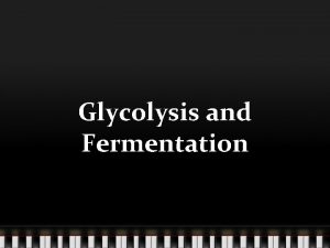 Glycolysis and Fermentation Cellular Respiration Process by which