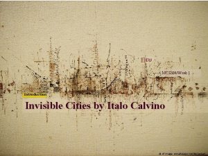 Invisible cities themes