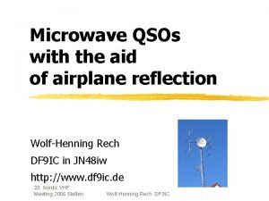 Airplane microwave