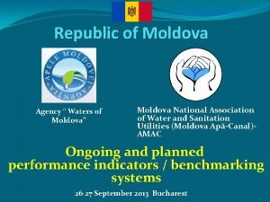Republic of Moldova Agency Waters of Moldova Moldova