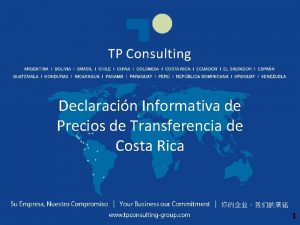 Declaracion informativa precios de transferencia costa rica