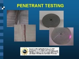 Red dye penetration test