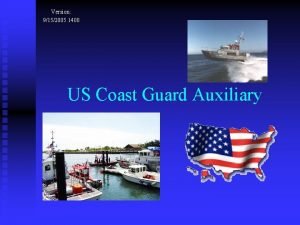 Version 9152005 1400 US Coast Guard Auxiliary Part