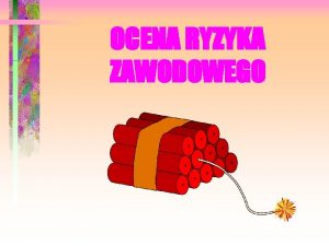 Ocena ryzyka zawodowego wzór doc