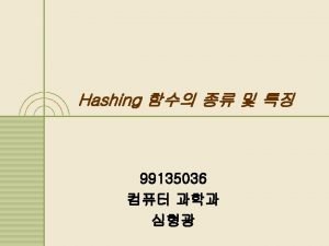 INDEX 1 Hashing 2 Hashing 3 1 Hashing INDEX 1 Hashing 2 Hashing 3 1 Hashing