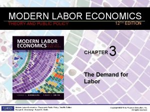 Modern labor economics 12th edition pdf