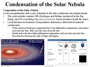 Solar nebula composition