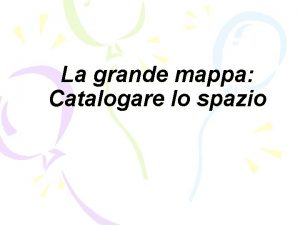 La grande mappa Catalogare lo spazio Organizzazione puritana