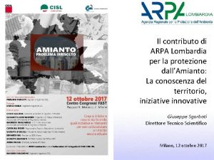 Il contributo di ARPA Lombardia per la protezione