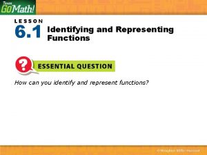 6-1 identifying and representing functions answer key 6-1 identifying and representing functions answer key