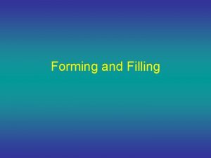 Forming and Filling Tohu and Bohu Tohu Chaos