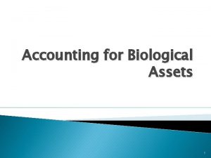 Biological assets meaning