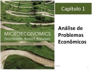 Captulo 1 Anlise de Problemas Econmicos Copyright c2014