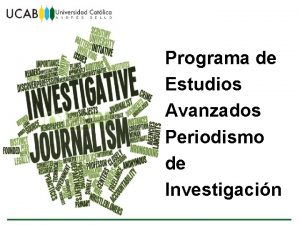 Programa investigacion Programa investigacion