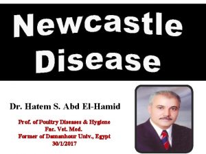 Dr Hatem S Abd ElHamid Prof of Poultry